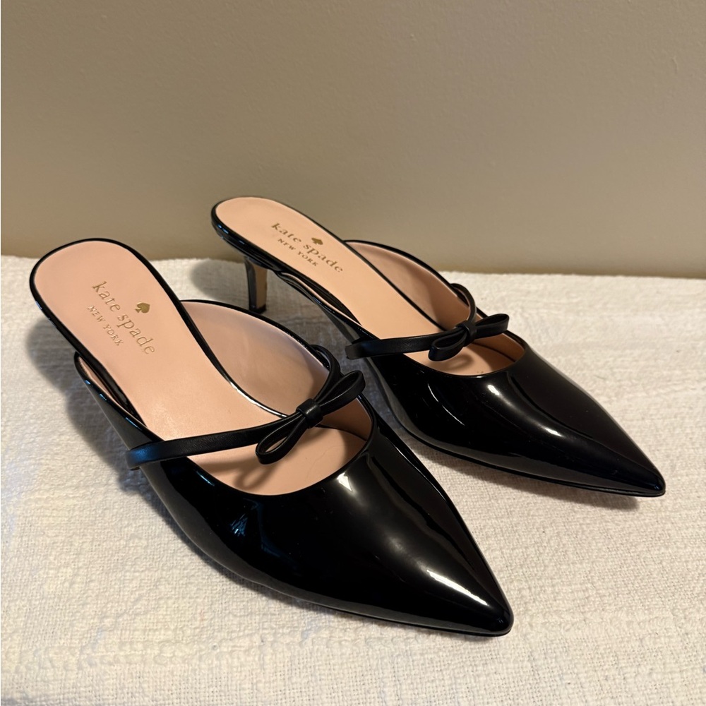 Kate Spade Black Patent Leather Heels